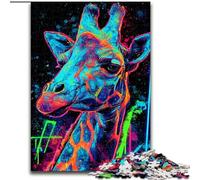 Jigsaw Puzzles for Adults 1000 Jigsaws Mysterious Giraffe, Suitable for People Aged 14 And Above Challenging To Complete But Fun And Humorous Great Gift (Size 50x75cm)