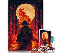 Jigsaw Puzzles for Adults 1000 Jigsaws Ninja Under The Moon,Family Activity Fun at Home Activities,Birthday Present,Travel Gifts (38x26cm)