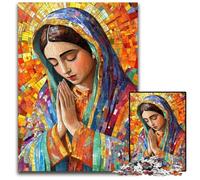 Jigsaw Puzzles for Adults 1000 Jigsaws Our Lady of Guadalupe Praying Puzzle Stress Reliever Staycation Kill Time, A Work of Art for And Age 14 26X38CM