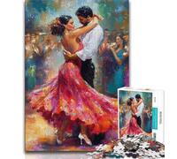 Jigsaw Puzzles for Adults 1000 Jigsaws Painting of Flamenco Dancer,Learning Educational Toys Family Games Suitable for Desktop Decoration 38x26cm