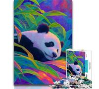Jigsaw Puzzles for Adults 1000 Jigsaws Panda in The Bamboo Forest,Family Activity Fun at Home Activities,Birthday Present,Travel Gifts (38x26cm)