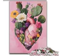 Jigsaw Puzzles for Adults 1000 Jigsaws Plant Heart Challenging Game And Family Play Wall Decoration Unique Birthday And Xmas Gifts (size 26x38cm)