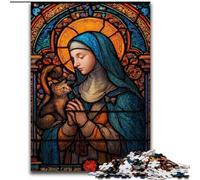 Jigsaw Puzzles for Adults 1000 Jigsaws Portrait of Mary The Mother, Learning Educational for Is Ideal As A Gift for The Whole Family (Size 26x38cm)