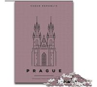 Jigsaw Puzzles for Adults 1000 Jigsaws Prague Czech Republic Family Game Stress Reliever Difficult Challenge Artists Collection, Fine Art (26x38cm) 1000pcs