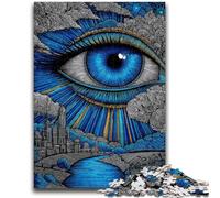 Jigsaw Puzzles for Adults 1000 Jigsaws Psychedelic Eyes for 14+ Unique Challenge Game Family Games Christmas Birthday Gifts 50x75cm