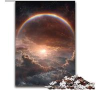 Jigsaw Puzzles for Adults 1000 Jigsaws Rainbow Cloud,Challenging Game Toys Wall Decoration Unique Birthday And Xmas Gifts 38x52cm