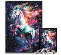 Jigsaw Puzzles for Adults 1000 Jigsaws Rainbow Horse Cardboard Jigsaw Puzzles for 14+ Difficult to Complete But Fun And Humorous Birthday Gift 26X38CM