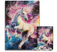 Jigsaw Puzzles for Adults 1000 Jigsaws Rainbow Horse Puzzle Learning Educational Toys,is Ideal As Gifts for The Whole Family for Ages 14+ 50X75CM