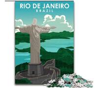 Jigsaw Puzzles for Adults 1000 Jigsaws Rio De Janeiro Travel Art Challenging Game And Family Play for Is Ideal As A Gift for The Whole Family (26x38cm) 1000pcs