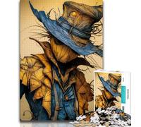 Jigsaw Puzzles for Adults 1000 Jigsaws Scarecrow,Educational Games Home Decoration Educational Game for Birthday,Chrismas (38x26cm)