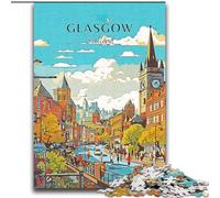 Jigsaw Puzzles for Adults 1000 Jigsaws Scotland Glasgow Travel Challenging Game And Family Play for Is Ideal As A Gift for The Whole Family (38x52cm) 1000pcs
