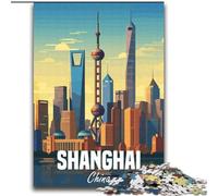 Jigsaw Puzzles for Adults 1000 Jigsaws Shanghai China Challenging Game And Family Play for Is Ideal As A Gift for The Whole Family (38x52cm) 1000pcs