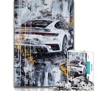 Jigsaw Puzzles for Adults 1000 Jigsaws Sports Car Graffiti,Educational Games Home Decoration Birthday Present,Gifts,Wall Art (75x50cm)