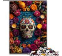 Jigsaw Puzzles for Adults 1000 Jigsaws Sugar Skull Woman, Learning Educational for Is Ideal As A Gift for The Whole Family (Size 50x75cm)