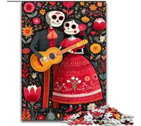 Jigsaw Puzzles for Adults 1000 Jigsaws Sugar Skull Woman, Train Your Brain And Hands Unique Birthday And Gifts for Age 14+ (Size 50x75cm)
