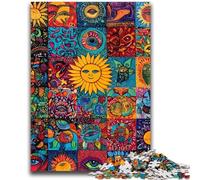 Jigsaw Puzzles for Adults 1000 Jigsaws Sun Smiling Collage Brain Teaser Game Wall Decoration Unique Birthday And Xmas Gifts 50x75cm