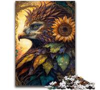 Jigsaw Puzzles for Adults 1000 Jigsaws Sunflower And Bird for 14+ Unique Challenge Game Family Games Christmas Birthday Gifts 50x75cm