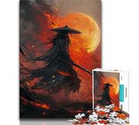 Jigsaw Puzzles for Adults 1000 Jigsaws Sunset Ninja,Educational Games Home Decoration for Is Ideal As A Gift for The Whole Family 38x26cm
