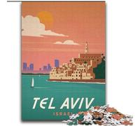 Jigsaw Puzzles for Adults 1000 Jigsaws Tel Aviv,Educational Family Game Wall Decoration Unique Birthday And Xmas Gifts 38x52cm