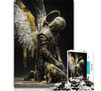 Jigsaw Puzzles for Adults 1000 Jigsaws Ten Medieval Angel Knights,Educational Games Home Decoration for Is Ideal As A Gift for The Whole Family 38x26cm