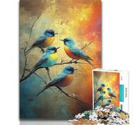 Jigsaw Puzzles for Adults 1000 Jigsaws Three Sparrows,Educational Games Home Decoration Educational Game for Birthday,Chrismas (75x50cm)