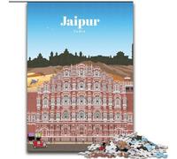 Jigsaw Puzzles for Adults 1000 Jigsaws Travel to Jaipur Family Game Stress Reliever Difficult Challenge Artists Collection, Fine Art (26x38cm) 1000pcs