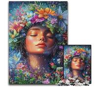 Jigsaw Puzzles for Adults 1000 Jigsaws Tree Elf Fairy Wooden Puzzles Educational Games, Enhance Love between Couples for Age 14 Years Up 50X75CM