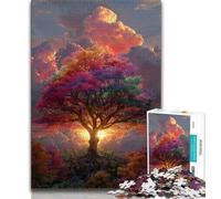 Jigsaw Puzzles for Adults 1000 Jigsaws Tree of Life,Educational Games Home Decoration for Is Ideal As A Gift for The Whole Family 38x26cm