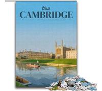Jigsaw Puzzles for Adults 1000 Jigsaws Visit Cambridge,Learning Educational Toys Family Games Suitable for Desktop Decoration 38x52cm