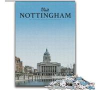 Jigsaw Puzzles for Adults 1000 Jigsaws Visit Nottingham Family Game Stress Reliever Difficult Challenge Artists Collection, Fine Art (38x52cm) 1000pcs