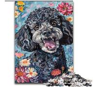 Jigsaw Puzzles for Adults 1000 Jigsaws Watercolor Poodle, Brain Teaser For Wall Decoration Unique Birthday And Xmas Gifts for for Age 14 (Size 50x75cm)