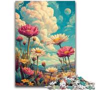 Jigsaw Puzzles for Adults 1000 Jigsaws Wildflower Summer Educational Games Home Decoration for Is Ideal As A Gift for The Whole Family 26x38cm