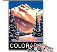Jigsaw Puzzles for Adults 1000 Jigsaws Winter in Colorado Family Game Stress Reliever Difficult Challenge Artists Collection, Fine Art (50x75cm) 1000pcs