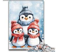 Jigsaw Puzzles for Adults 1000 Jigsaws Winter Penguins,Educational Games Home Decoration Educational Game for Birthday,Chrismas 38x52cm