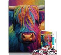 Jigsaw Puzzles for Adults 1000 Jigsaws Yak Oil Painting, Staycation Kill Time,for Is Ideal As A Gift for The Whole Family for And 14 Years Old 38x26cm