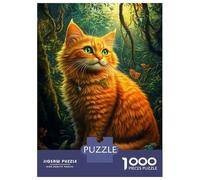Jigsaw Puzzles for Adults 1000 Jungle Cat's Gaze Puzzle for Adults Relaxing Games But Fun And Humorous Challenging To Complete 70x50cm/1000pcs