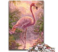 Jigsaw Puzzles for Adults 1000 Jungle Flamingo Educational Family Game Deal As Gifts for The Whole Family for And Age 14 Years Up 50x75cm
