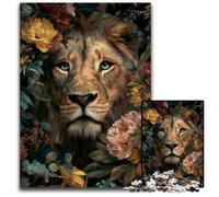 Jigsaw Puzzles for Adults 1000 Jungle Lion Cardboard Puzzles for Teenagers, Couples, And Friends for Birthdays, Christmas 26X38CM