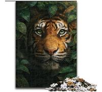 Jigsaw Puzzles for Adults 1000 Jungle Tiger, Suitable for People Aged 14 And Above Educational Games Secret Santa Gifts (Size50x75cm)