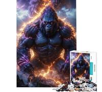 Jigsaw Puzzles for Adults 1000 Kaiju Gorilla Educational Games Learning Educational Toys Art Work Gifts Family Activities (Size 38x52cm)