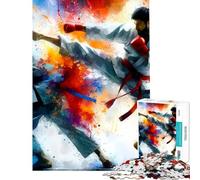 Jigsaw Puzzles for Adults 1000 Karate Combat Art Puzzles for Adults Hands-on Game But Fun And Humorous Great Gifts for Gaming (Size 75x50cm)