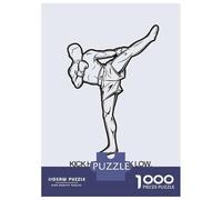 Jigsaw Puzzles for Adults 1000 Kickboxing Illustration Puzzle for Adults Relaxing Games But Fun And Humorous Challenging To Complete 38x26cm/1000pcs