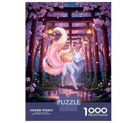 Jigsaw Puzzles for Adults 1000 Kitsune in A Torii Gate Adult Jigsaw Puzzle Toy Wall Decor Difficult Challenge Educational Challenge 70x50cm/1000pcs