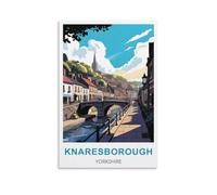 Jigsaw Puzzles for Adults 1000 Knaresborough Yorkshire Posters 1000 Piece Puzzle Challenging Game for The Whole for Women,Gifts for Men 38x52CM