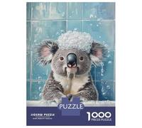 Jigsaw Puzzles for Adults 1000 Koala Bath Time Fun-1 Puzzle for Adults Relaxing Games But Fun And Humorous Challenging To Complete 38x26cm/1000pcs