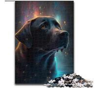 Jigsaw Puzzles for Adults 1000 Labrador Retriever Dog Made of Wood, Making It A Great Gift for Family Fun 50x75cm for Home Decor, Brain Training