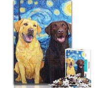 Jigsaw Puzzles for Adults 1000 Labrador Under The Night Sky Adult Jigsaw,for Educational Game Challenge Toy Birthday Present, Gifts, Wall Art 26x38cm