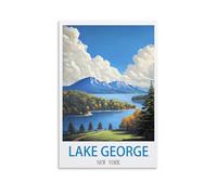 Jigsaw Puzzles for Adults 1000，Lake George New York Jigsaw Puzzles for Adults Educational Game Challenge Toy 1000 Pieces Puzzle for Adult Kids 70 * 50cm