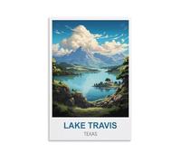 Jigsaw Puzzles for Adults 1000，Lake Travis Texas Jigsaw Puzzles for Adults Educational Game Challenge Toy 1000 Pieces Puzzle for Adult Kids 52x38cm