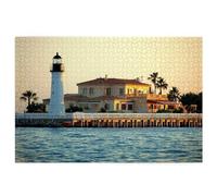 Jigsaw Puzzles for Adults 1000, Landscape Jigsaw Puzzles for Adults, Lighthouse Jigsaws Puzzle Game, Wooden Puzzle with Fine Packaging Box, Gift for Women, Christmas, Challenge High Difficulty Q-48